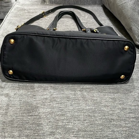 Prada Vitello Daino-Trimmed Tessuto Tote - Picture 12 of 16